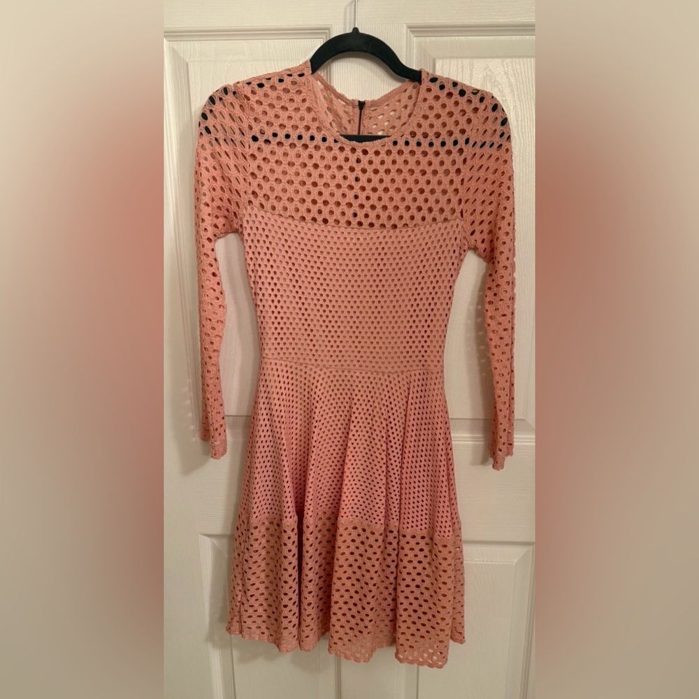 BCBGMaxAzria Pink Lace Dress